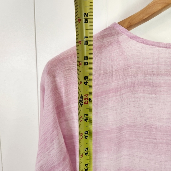 April Cornell Pink Sheer Maxi Dress Cotton Nightgown Cottagecore Whimsy Size XS - Picture 6 of 8